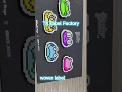 Label pakaian tenun khusus Kain Patch bordir Fitur yang bisa dicuci