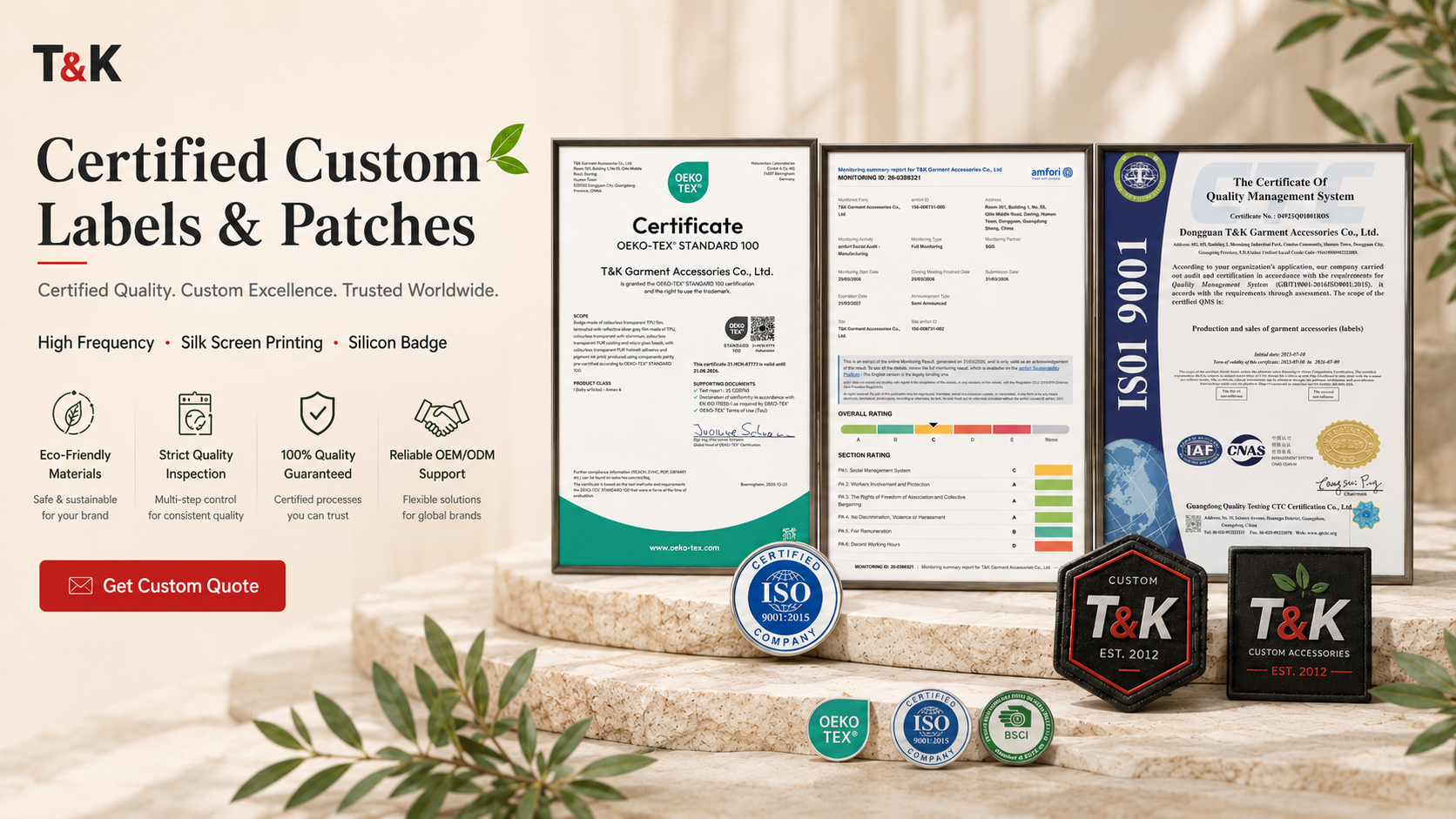 kualitas Custom Clothing Patches pabrik