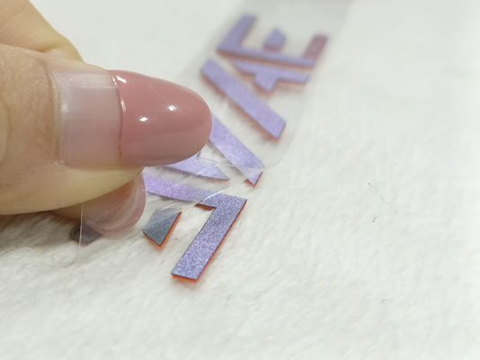 OEM tebal silikon 3D pakaian transfer panas label Oeko Tex Dengan tekstur khusus