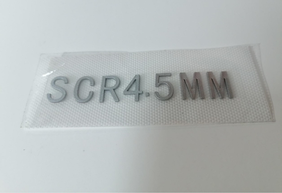 3D Dibentuk Disesuaikan Desain Perpindahan Panas Label Logo Silikon Untuk Garmen