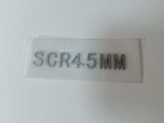 3D Dibentuk Disesuaikan Desain Perpindahan Panas Label Logo Silikon Untuk Garmen