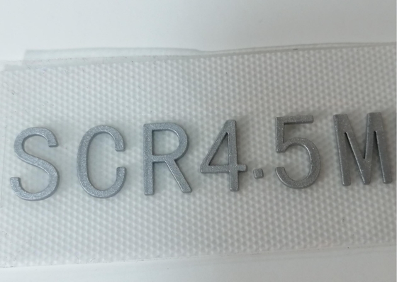 3D Dibentuk Disesuaikan Desain Perpindahan Panas Label Logo Silikon Untuk Garmen