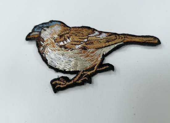 Label Bordir Patch Perpindahan Panas Pakaian Kepadatan Tinggi