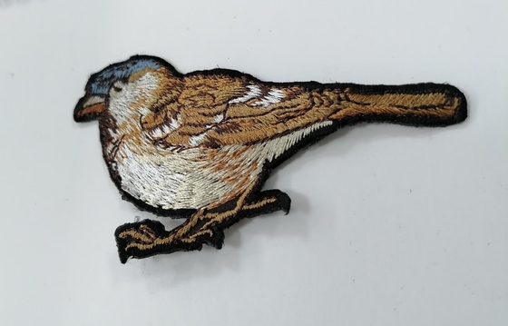 Label Bordir Patch Perpindahan Panas Pakaian Kepadatan Tinggi