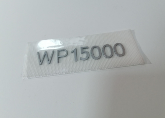 Logo Silikon 3D Dibentuk Label Perpindahan Panas Desain Disesuaikan
