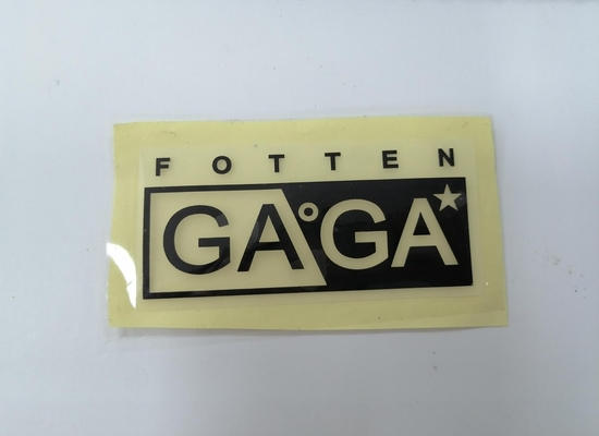Heat Transfer Clothing Printed Labels 3D Silicone Logo Disesuaikan