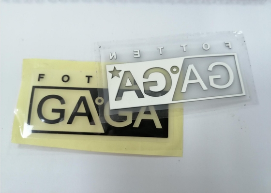Heat Transfer Clothing Printed Labels 3D Silicone Logo Disesuaikan
