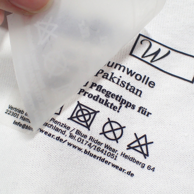 Label Perpindahan Panas Pakaian Cetak Silikon Timbul 3D Dapat Dicuci