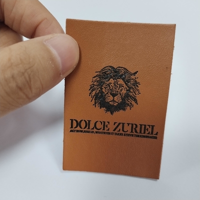 Patch Kulit Timbul Label Kustom Untuk Pakaian Tas Jeans