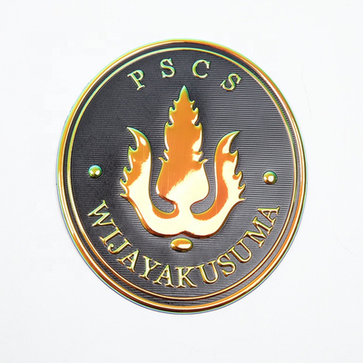 Logo Klub Tim Sepak Bola 3D Crest TPU Heat Transfer Patch Frekuensi Tinggi