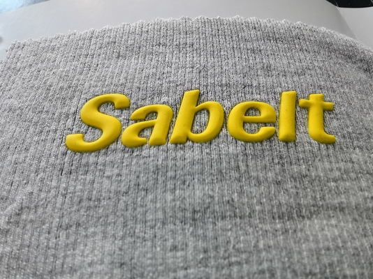 Pakaian Pencetakan 3D Heat Transfer Garment Label Silicone Embossing
