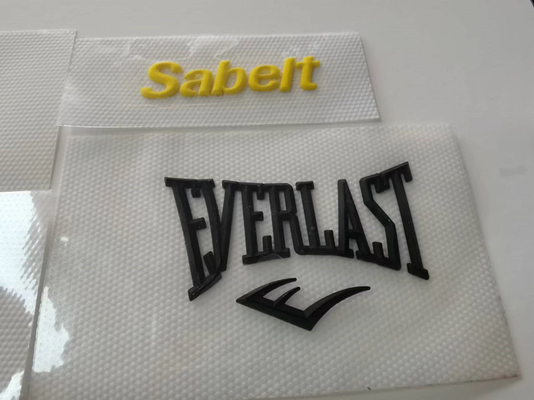 Pakaian Pencetakan 3D Heat Transfer Garment Label Silicone Embossing