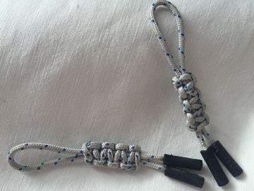 Customized Handmade Paracord Zipper Tarik 3 Colors TPU Injection