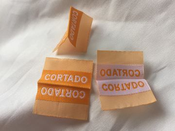Label tenun Cetak Pita Cuci Label Instruksi Label Perawatan Cuci Garmen