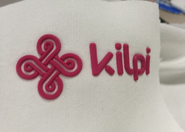 Kualitas tinggi tas pakaian pencetakan kustom termal panas tekan ramah lingkungan timbul 3d logo karet silikon panas transfe