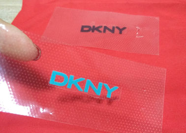 Colorfull 2D Heat Transfer Neck Label, Custom Thermal Transfer Labels Untuk Pakaian