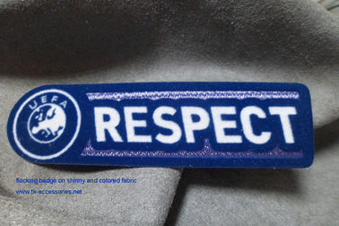 High Density Flocking Tagless Heat Transfer Clothing Labels Different Thickness