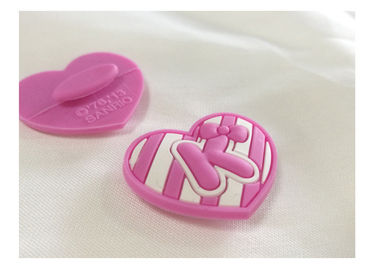 Custom Custom 3d Embossed Pvc Rubber Logo Patch Label Soft Pvc Untuk Garment