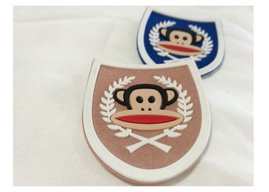 Custom Custom 3d Embossed Pvc Rubber Logo Patch Label Soft Pvc Untuk Garment