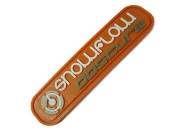 Logo Embossed Berwarna Baju Kostum Pakaian Aksesoris Lencana Karet Badge