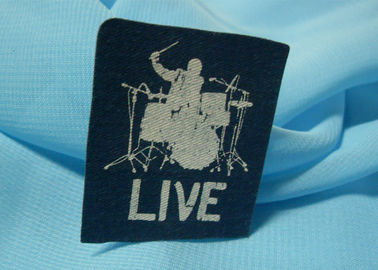 Pita / Satin Tape Silk Screen Printing Label Screen Printed Tags Desain Profesional
