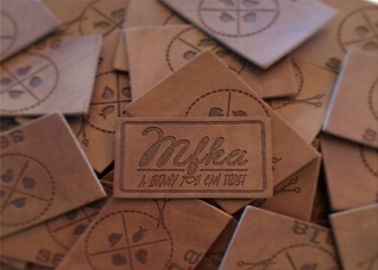 Embossed Custom Leather Clothing Patch, Jaket Jaket Penerbangan Kulit Kreatif