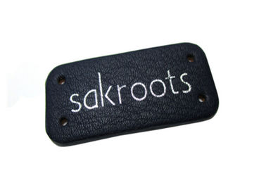 Colorful Custom Embossed Leather Patches Untuk Topi / Bag Light Weight