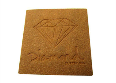 Cool Embossed Leather Patches Custom Leather Name Tags Untuk Jaket Penerbangan Berbagai Bentuk