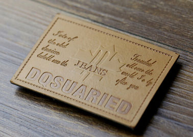 Waterproof Leather Embossed Patches Pu Leather Label Fashionable Design