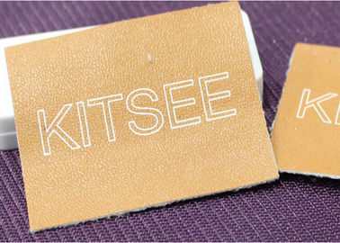 Waterproof Leather Embossed Patches Pu Leather Label Fashionable Design