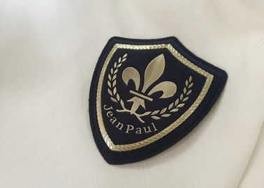 Bahan Kulit Elegan Custom Clothing Patch Dengan Hook Dan Loop