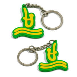 Pemegang kunci pvc gaya klasik 3d kunci pvc 2d pvc keyring