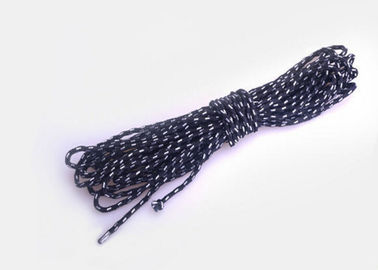 Inelastisitas 3mm / 4mm Kuat Non Elastic Cord Nylon dikepang Rope Coated Finishing