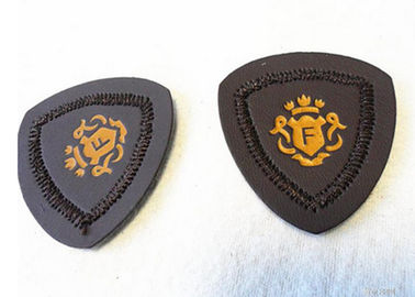 Patch Kulit Personalisasi Label Patch Kulit Jeans Timbul Kustom untuk Pakaian