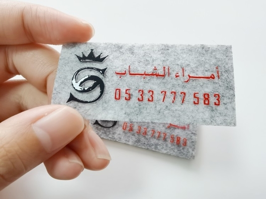 Label Transfer Panas Silikon 3d Mengkilap Dicetak Pada Kain Beludru Untuk Topi