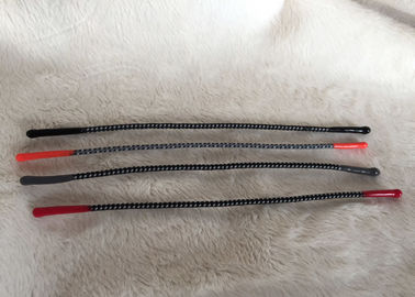 Reflective Elastic Rubber Zipper Puller Soft Silicone Ending Tips Untuk Garment