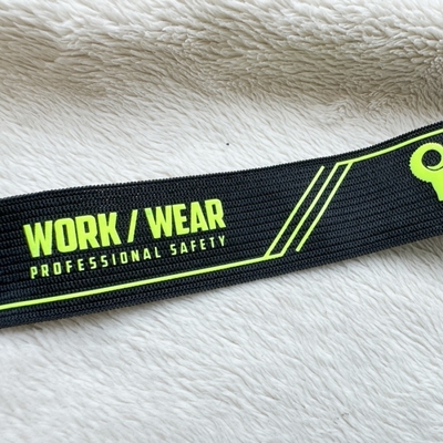 Pita Elastis Jacquard Tahan Air Mata Dan Fleksibel Dengan Logo Silikon