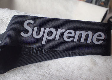 Supreme 3D High frequency 3M logo reflektif pada pita nilon 3.2cm untuk logo topi