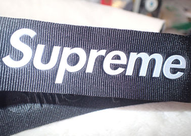 Supreme 3D High frequency 3M logo reflektif pada pita nilon 3.2cm untuk logo topi