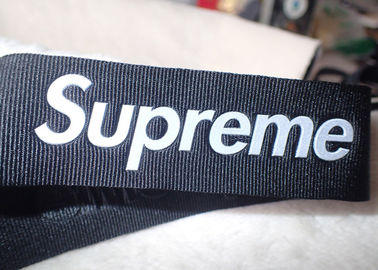 Supreme 3D High frequency 3M logo reflektif pada pita nilon 3.2cm untuk logo topi