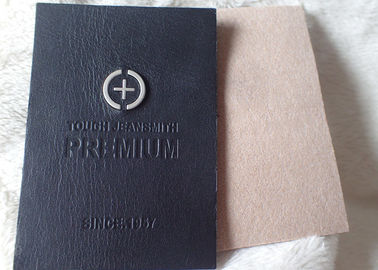 Label Jeans Leather Jeans Profesional, Patch Kulit Di Jeans Dengan Logo Logam