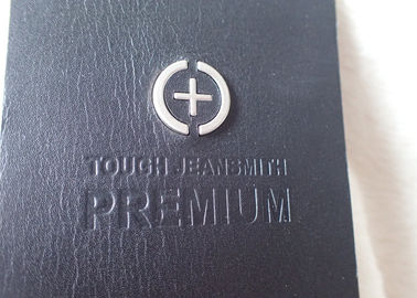Label Jeans Leather Jeans Profesional, Patch Kulit Di Jeans Dengan Logo Logam