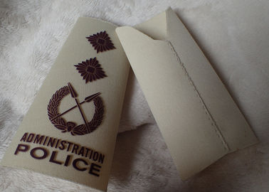 High Density Screen Dicetak Baju Label Patch Bahu Polisi