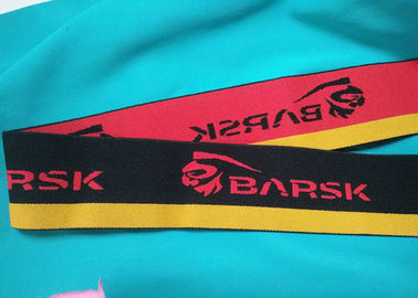 Custom Nylon Spandex Embossed Underwear Jacquard Non Elastic Cord Waistband