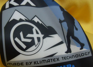 100% Polyester / Cotton Decorative Clothing Patches Dengan Custom Logo Printing