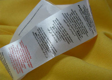 100% Polyester / Cotton Decorative Clothing Patches Dengan Custom Logo Printing