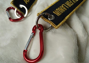 Gantungan Kunci Logo Bordir Emas 2.5cm