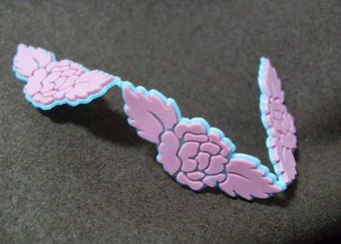 Embossed Custom Clothing Patches, Label Karet Pvc dengan Tipe Lencana Jahit