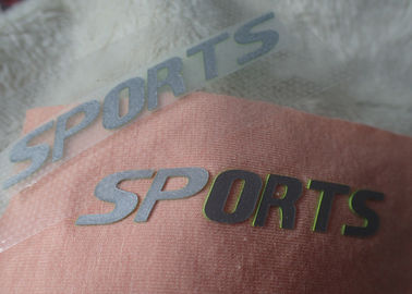 42 * 62mm silikon label perpindahan panas patch untuk pakaian