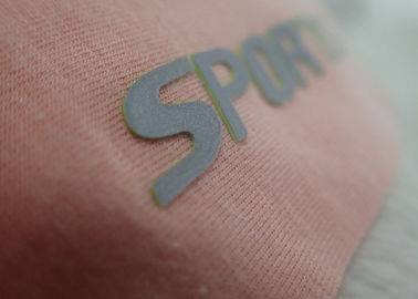42 * 62mm silikon label perpindahan panas patch untuk pakaian
